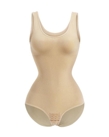 Women Seamless Round Neck Tummy Control Bodysuit