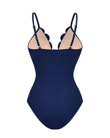 Shapecurve® Flower Hollow One Piece Swimsuit and Skirt