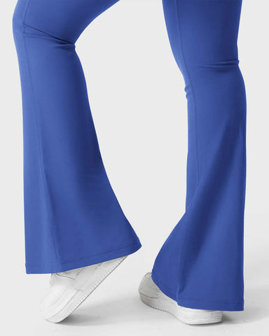 Flared Butt Lifting Leggings with Pockets