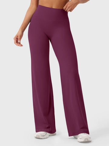 Leggings High-Waist Straight-Leg No Front Seam Buttery Soft Gym Yoga Pants for Women Fitness Tights