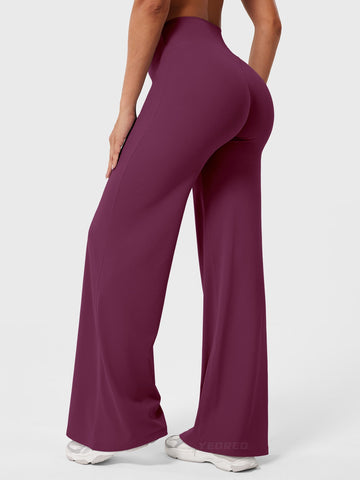 Leggings High-Waist Straight-Leg No Front Seam Buttery Soft Gym Yoga Pants for Women Fitness Tights