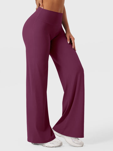 Leggings High-Waist Straight-Leg No Front Seam Buttery Soft Gym Yoga Pants for Women Fitness Tights
