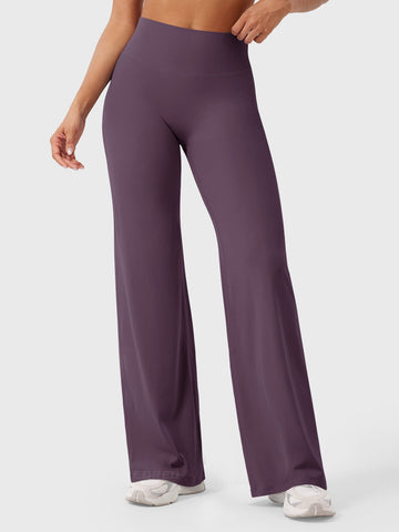 Leggings High-Waist Straight-Leg No Front Seam Buttery Soft Gym Yoga Pants for Women Fitness Tights