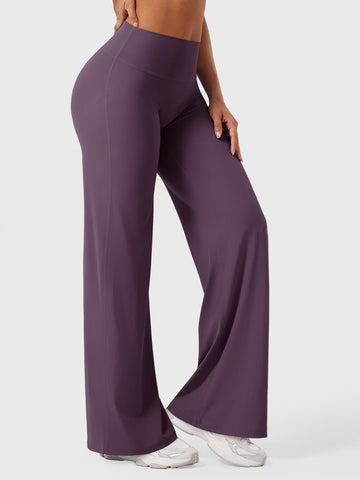 Leggings High-Waist Straight-Leg No Front Seam Buttery Soft Gym Yoga Pants for Women Fitness Tights