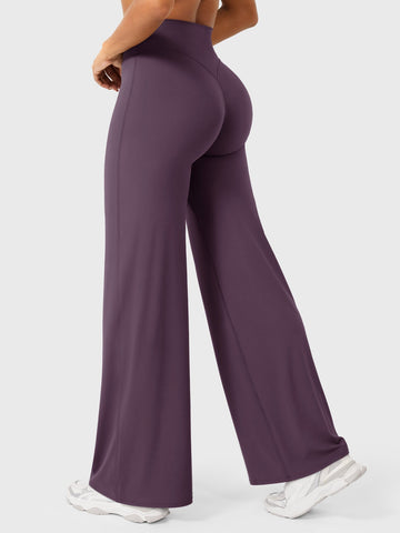 Leggings High-Waist Straight-Leg No Front Seam Buttery Soft Gym Yoga Pants for Women Fitness Tights