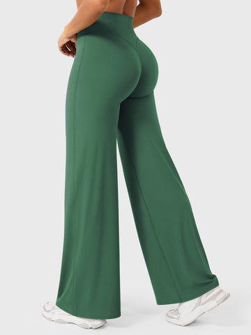 Leggings High-Waist Straight-Leg No Front Seam Buttery Soft Gym Yoga Pants for Women Fitness Tights