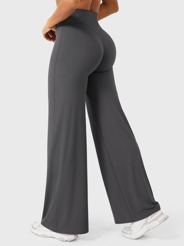 Leggings High-Waist Straight-Leg No Front Seam Buttery Soft Gym Yoga Pants for Women Fitness Tights