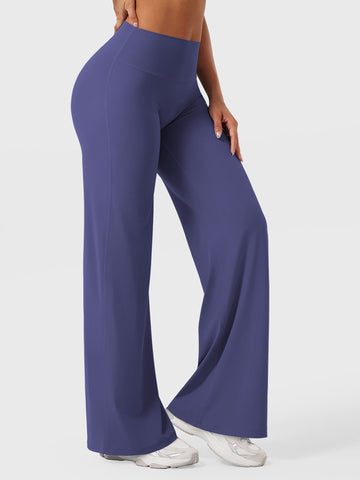 Leggings High-Waist Straight-Leg No Front Seam Buttery Soft Gym Yoga Pants for Women Fitness Tights