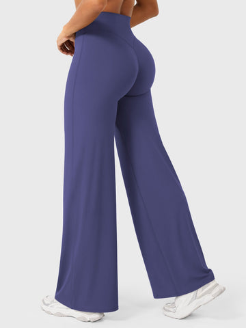 Leggings High-Waist Straight-Leg No Front Seam Buttery Soft Gym Yoga Pants for Women Fitness Tights