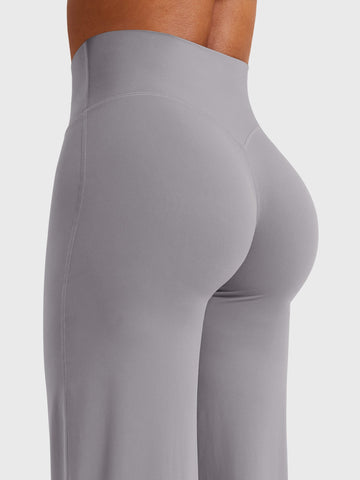 Leggings High-Waist Straight-Leg No Front Seam Buttery Soft Gym Yoga Pants for Women Fitness Tights