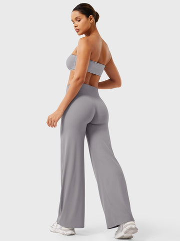 Leggings High-Waist Straight-Leg No Front Seam Buttery Soft Gym Yoga Pants for Women Fitness Tights