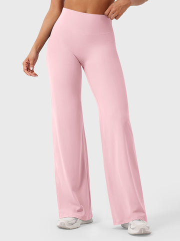 Leggings High-Waist Straight-Leg No Front Seam Buttery Soft Gym Yoga Pants for Women Fitness Tights
