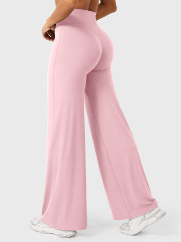 Leggings High-Waist Straight-Leg No Front Seam Buttery Soft Gym Yoga Pants for Women Fitness Tights