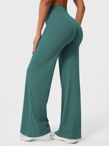 Leggings High-Waist Straight-Leg No Front Seam Buttery Soft Gym Yoga Pants for Women Fitness Tights