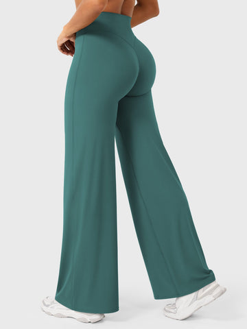 Leggings High-Waist Straight-Leg No Front Seam Buttery Soft Gym Yoga Pants for Women Fitness Tights