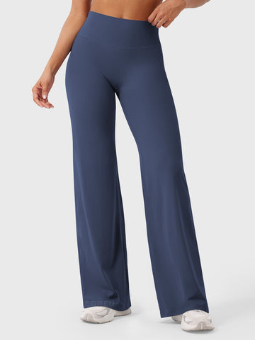 Leggings High-Waist Straight-Leg No Front Seam Buttery Soft Gym Yoga Pants for Women Fitness Tights