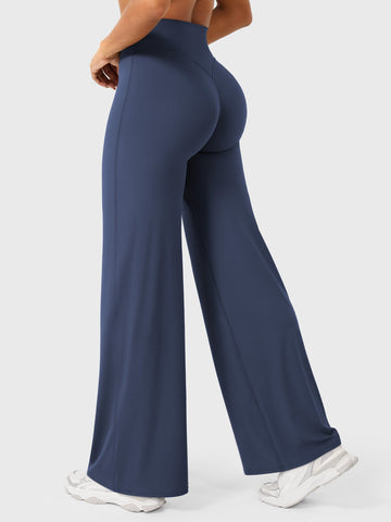 Leggings High-Waist Straight-Leg No Front Seam Buttery Soft Gym Yoga Pants for Women Fitness Tights