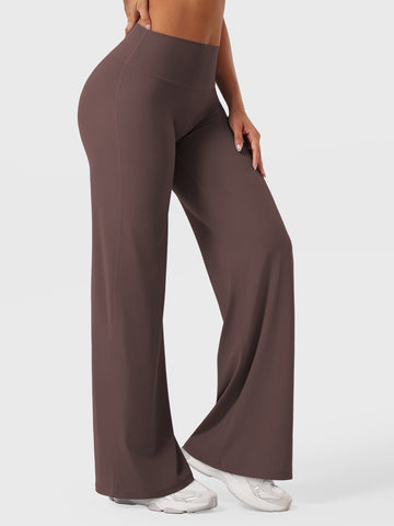Leggings High-Waist Straight-Leg No Front Seam Buttery Soft Gym Yoga Pants for Women Fitness Tights