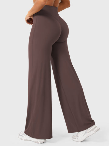 Leggings High-Waist Straight-Leg No Front Seam Buttery Soft Gym Yoga Pants for Women Fitness Tights