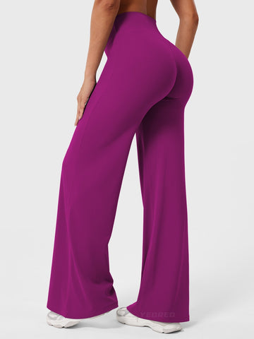 Leggings High-Waist Straight-Leg No Front Seam Buttery Soft Gym Yoga Pants for Women Fitness Tights