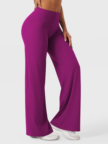 Leggings High-Waist Straight-Leg No Front Seam Buttery Soft Gym Yoga Pants for Women Fitness Tights