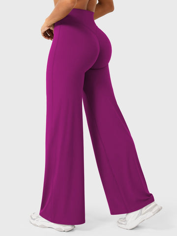 Leggings High-Waist Straight-Leg No Front Seam Buttery Soft Gym Yoga Pants for Women Fitness Tights