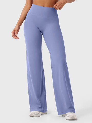 Leggings High-Waist Straight-Leg No Front Seam Buttery Soft Gym Yoga Pants for Women Fitness Tights