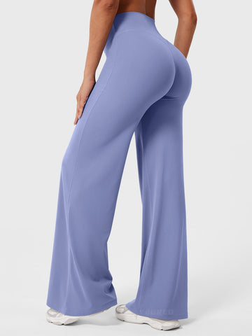 Leggings High-Waist Straight-Leg No Front Seam Buttery Soft Gym Yoga Pants for Women Fitness Tights