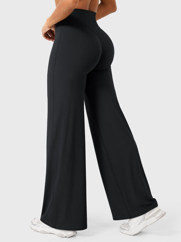 Leggings High-Waist Straight-Leg No Front Seam Buttery Soft Gym Yoga Pants for Women Fitness Tights